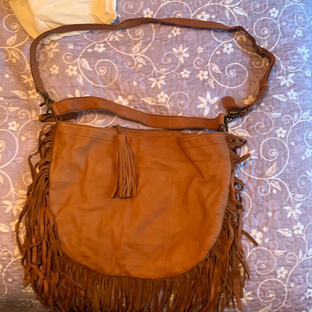 Lucky Brand Rickey Hobo Fringe Shoulder Bag